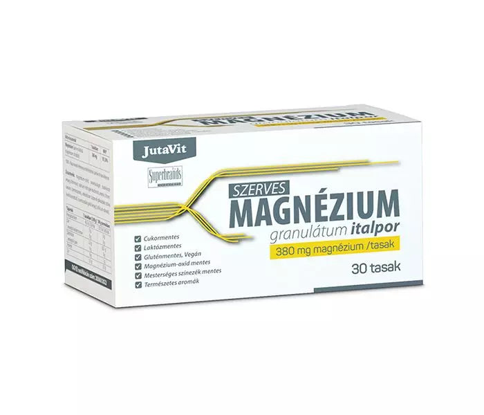 JutaVit Szerves Magnézium granulátum Citrom 30db