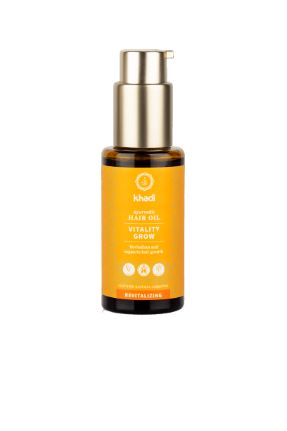 Khadi® Vitality Grow hajolaj 50ml Élénkítő ayurvédikus ápoló az új rugalmasságért és erőért