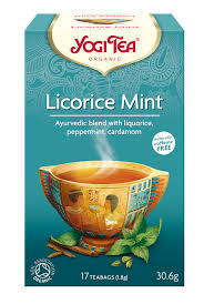 Yogi bio édesgyökér tea mentával 17db