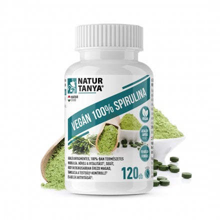 Natur Tanya® Vegán 100% Spirulina - 120db