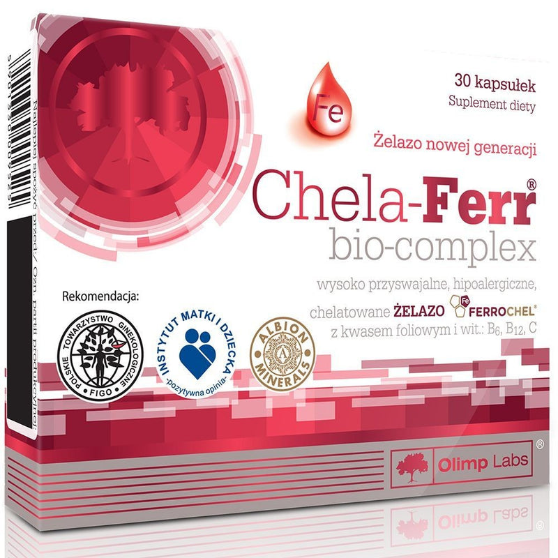OLIMP LABS CHELA-FERR® BIO-COMPLEX - SZERVES VAS VITAMINOKKAL 30db