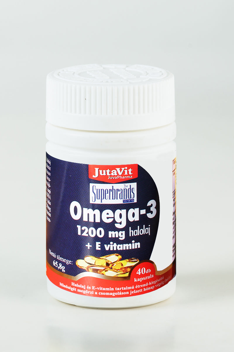 Jutavit Omega-3 Halolaj + E-vitamin 1200 Mg tabletta 40 db