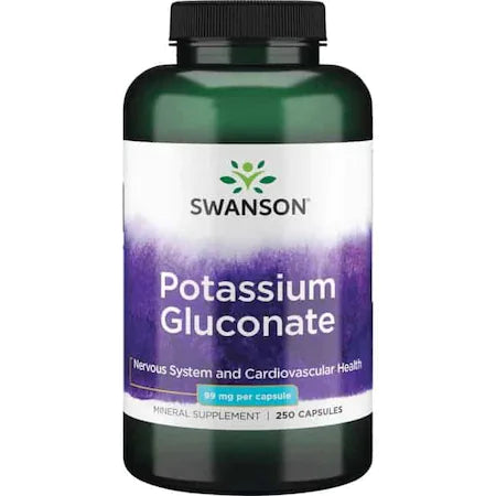 SWANSON POTASSIUM GLUCONATE 99MG 100 KAPSZULA