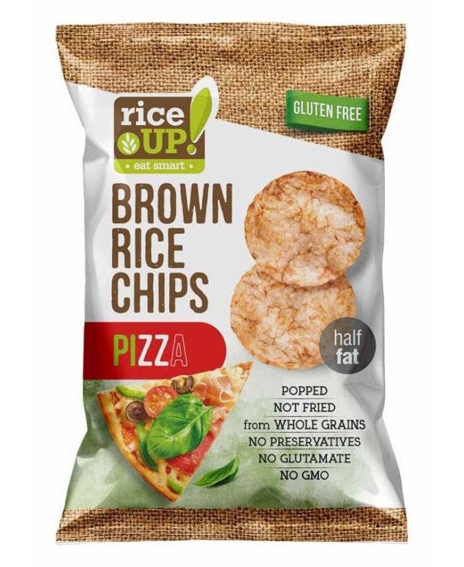 Rice Up Barna rizs chips pizza ízű 60 g