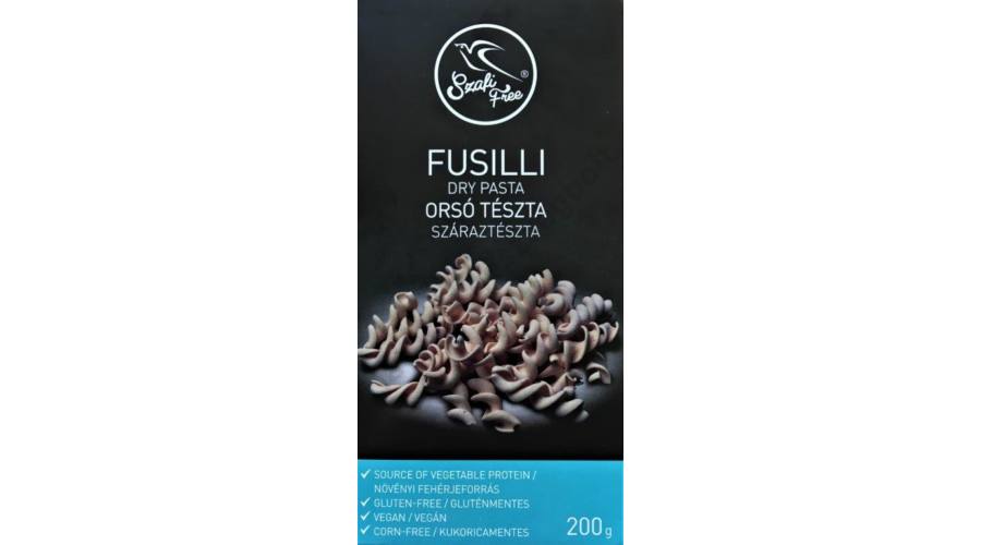SZAFI FREE ORSÓ - FUSILLI SZÁRAZTÉSZTA (GLUTÉNMENTES, VEGÁN) 200 G