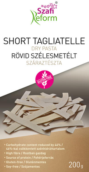 SZAFI REFORM RÖVID SZÉLESMETÉLT - SHORT TAGLIATELLE SZÁRAZTÉSZTA (GLUTÉNMENTES) 200 G