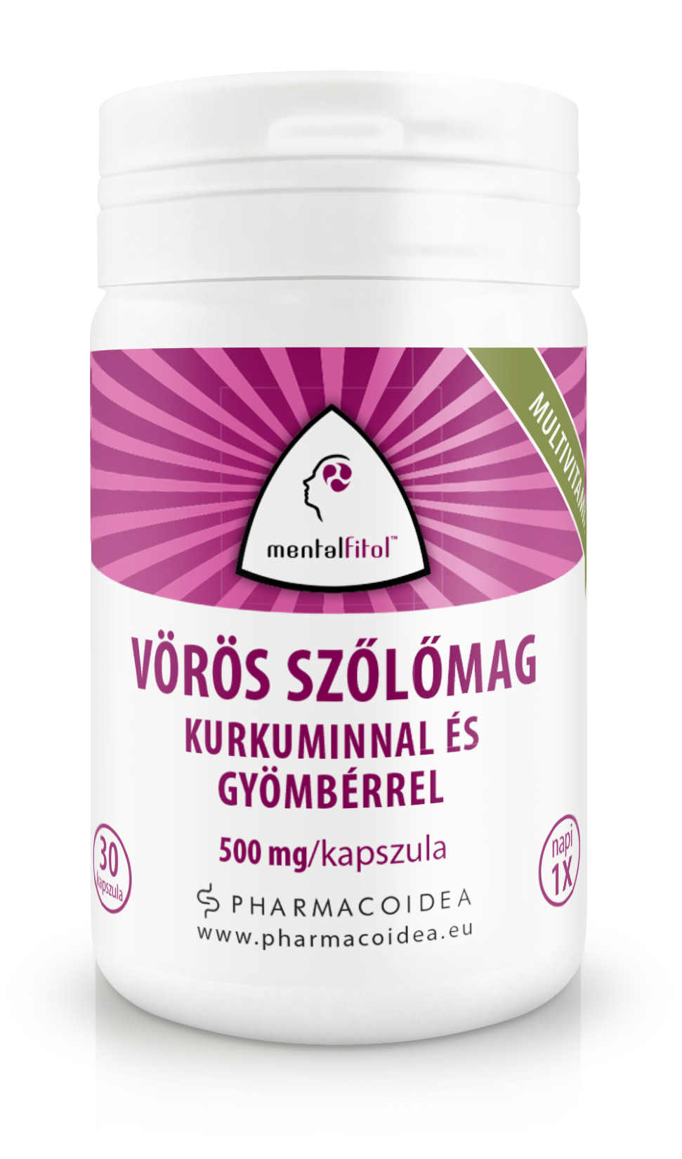 Mentalfitol Vörös szőlőmag kapszula 30 db