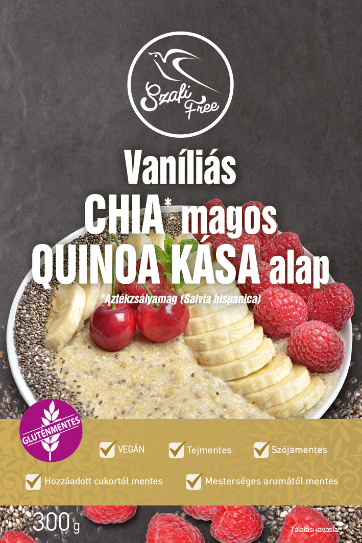 Szafi Free Quinoa Kása Alap Chia Magos,Vaníliás 300 g
