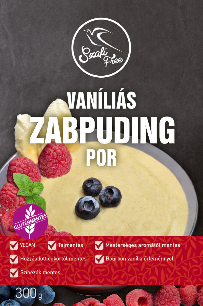 Szafi Free Zabpuding Por Vaníliás 300g