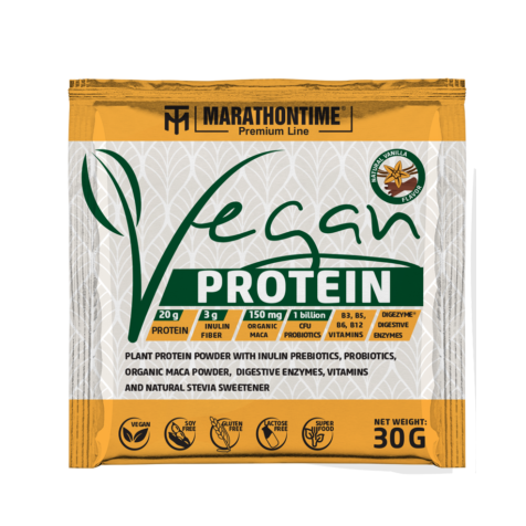 Marathontime Prémium Vegán Protein 30g Fahéjas Vanília íz