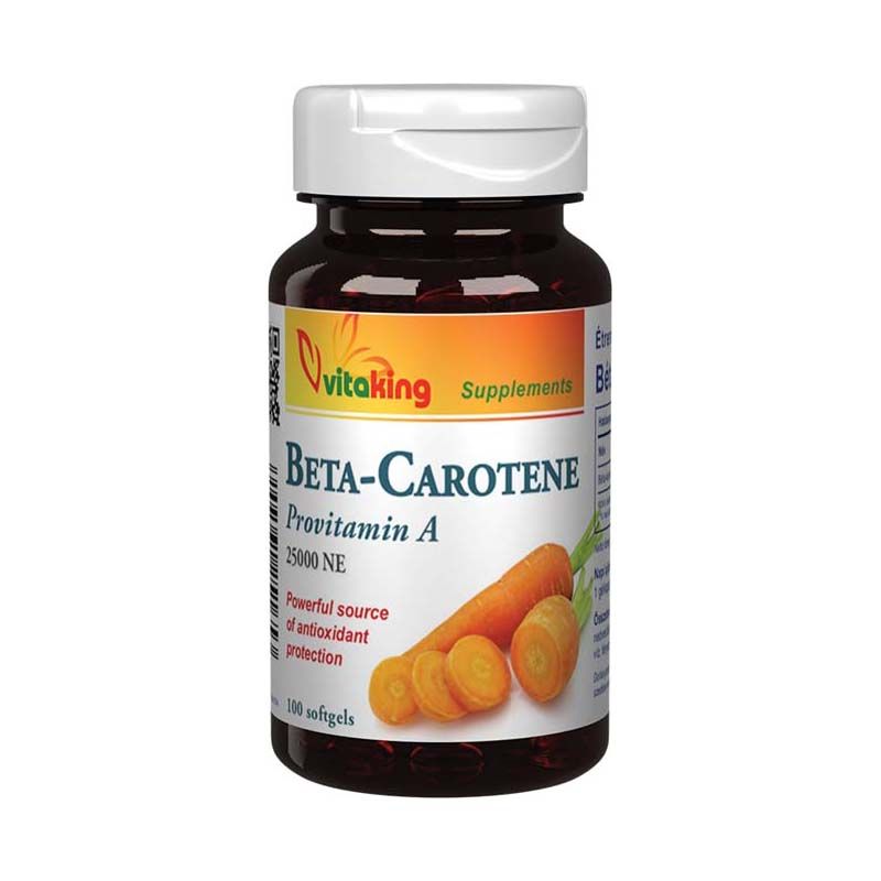 Vitaking Béta-carotene Kapszula 15mg 100 db