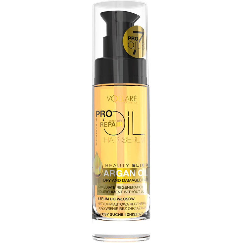 Vollaré Hajszérum Száraz És Sérült Hajra  Argán olajjal 30 ml